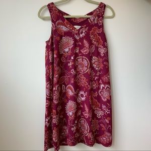 Loft Outlet Magenta Floral Dress